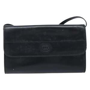 Gucci Leather Shoulder Bag Black